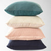 Sia Cotton Seedstitch Knit Pillow Cover: Teal