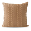 Luna Cable Knit Cotton Pillow and Throw Set: Charcoal