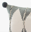 Jayla Pompom Pillow Cover (Denim)