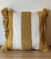 Yellow & White Striped Pillow