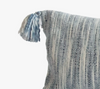 Watercolour Abstract Woven Lumbar Pillow Cover (Grey)