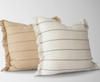 Taylor Striped With Frayed Edge Pillow Cover