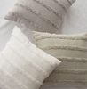 Layla Tufted Striped Pillow Cover