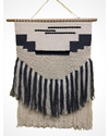 Hand-Woven Wool Wall Art - Classic Grey Pattern