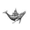 Hand-Drawn Print - Whale & Castle