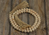 Home Decor - Natural Beaded Garland 60in